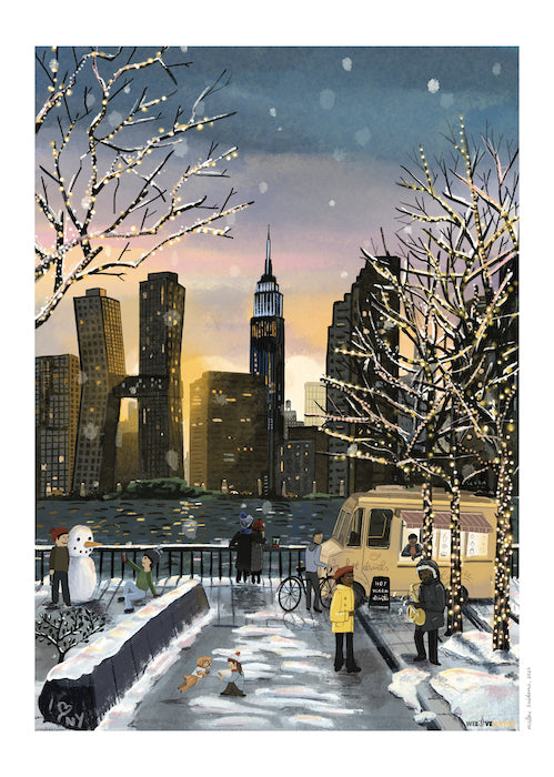 Affiche hiver à New York - Shop We Love